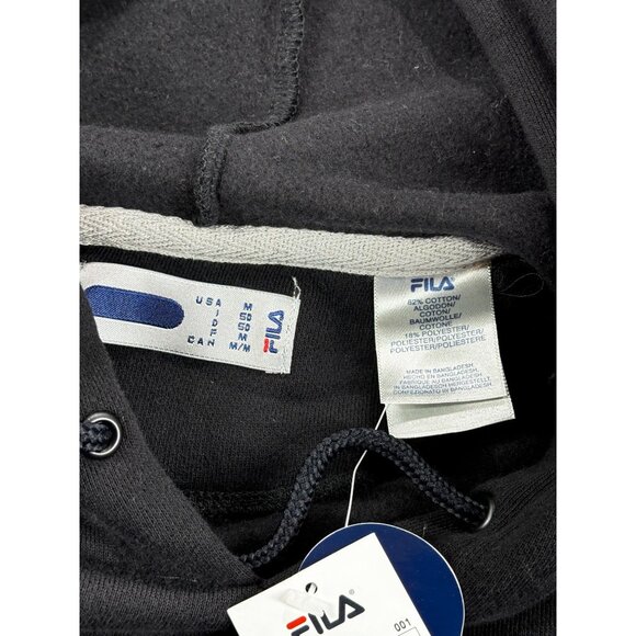 Fila Hoodie Sweatshirt Black Mens M New - Picture 4 of 9
